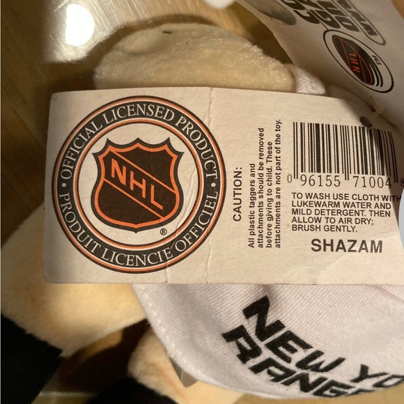 NWT NHL NY Rangers ‘Cool Beans’ bean bag toy bunny - Picture 14 of 15